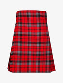 Red plaid kilt on a white background