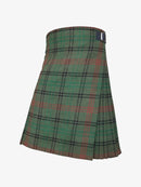 Green plaid kilt on a white background
