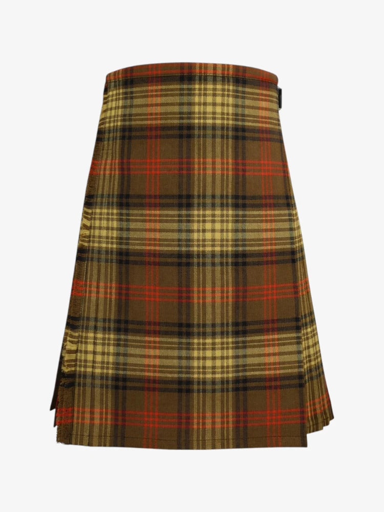 Plaid kilt on a white background