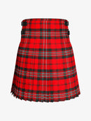 Red plaid kilt on a white background