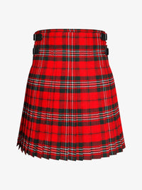 Red plaid kilt on a white background