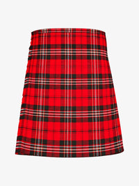 Red plaid kilt on a white background