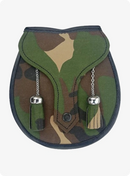 Scottish Camo Kilt Leather Sporran