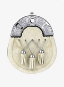 Silver Chrome Sealskin Sporran