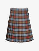 Plaid kilt on a white background