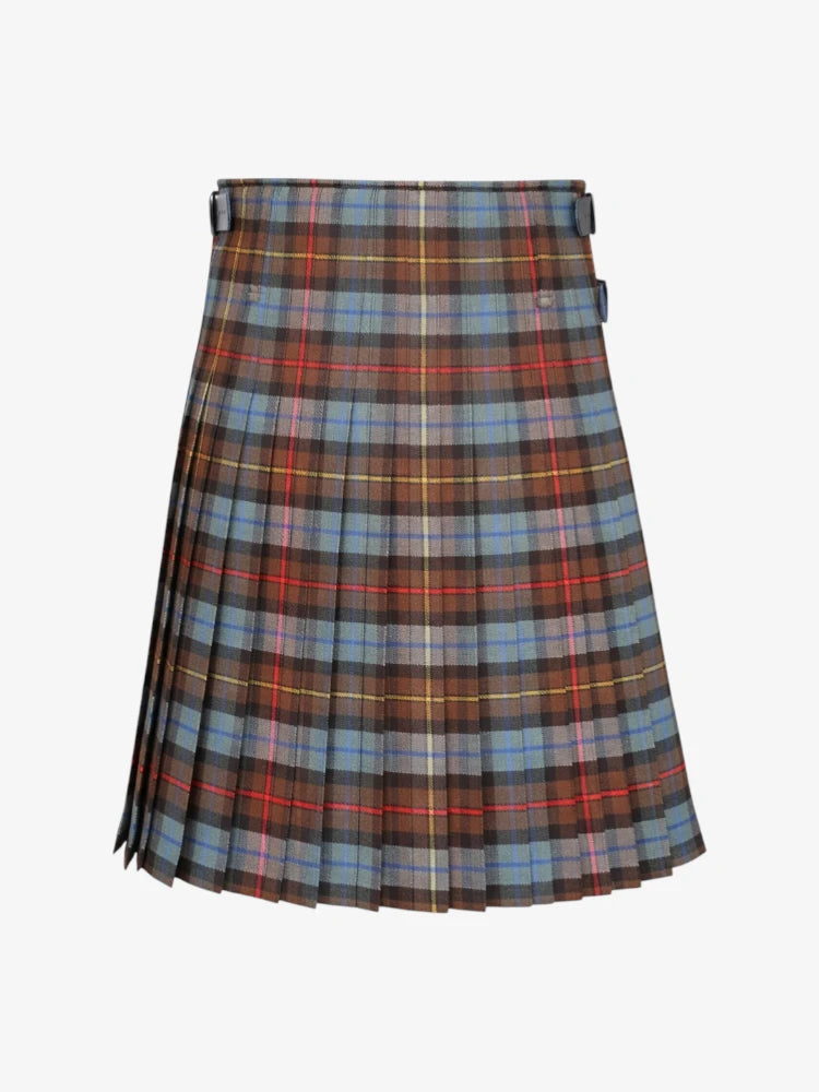 Plaid kilt on a white background