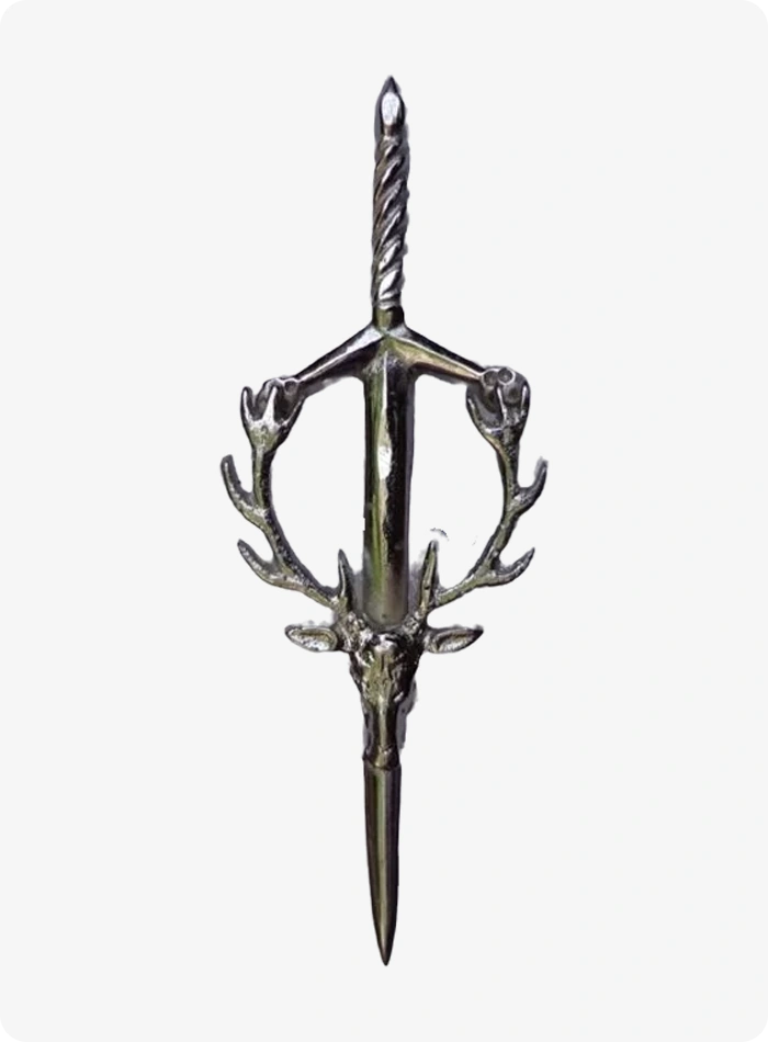 Stag Head Style Kilt Pin