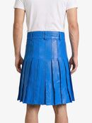Standard Blue Leather Utility Kilt Back