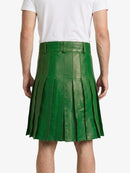Standard Green Leather Utility Kilt Back
