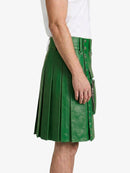 Standard Green Leather Utility Kilt Right