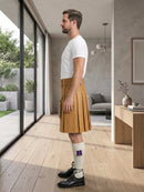 Tan Leather Utility Kilt