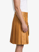 Tan Leather Utility Kilt Right