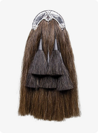 Thistle Cantle Horse Hair Piper Sporran
