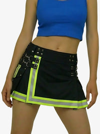 Women Black Firefighter Utility Kilt