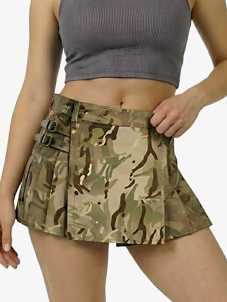 Women Premium Cargo Tactical Utility Kilt